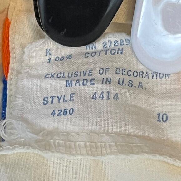 Judy Bond Womens Vintage Colorful Embroidered Sleeveless Top Shirt USA Made sz S - Picture 15 of 16